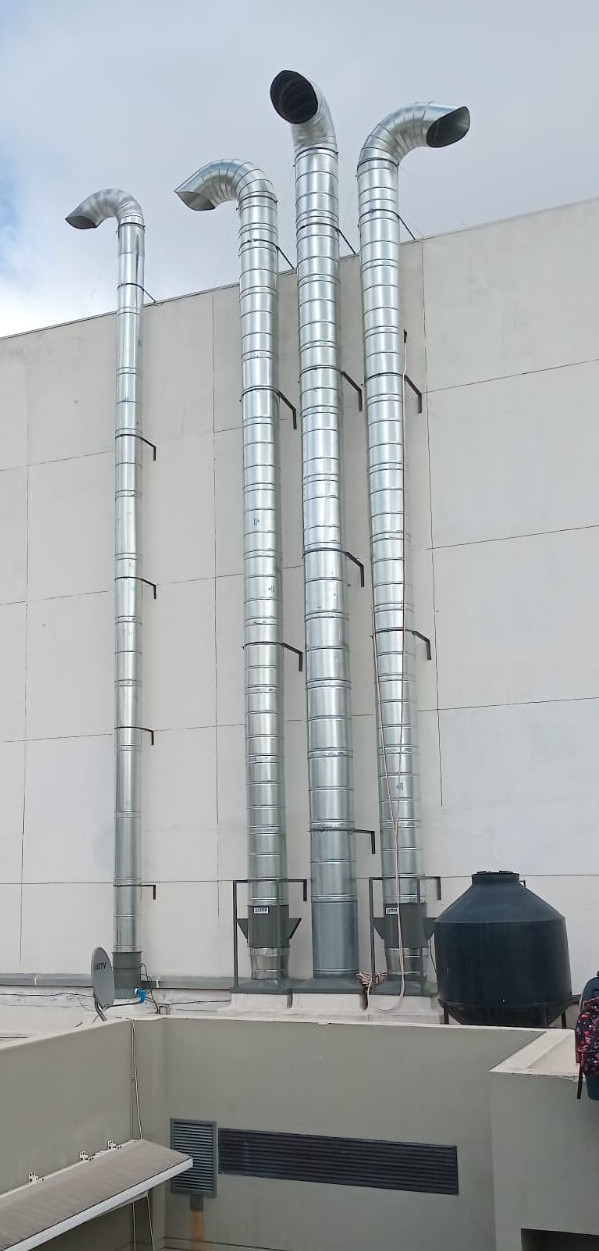 Chimenea en altura