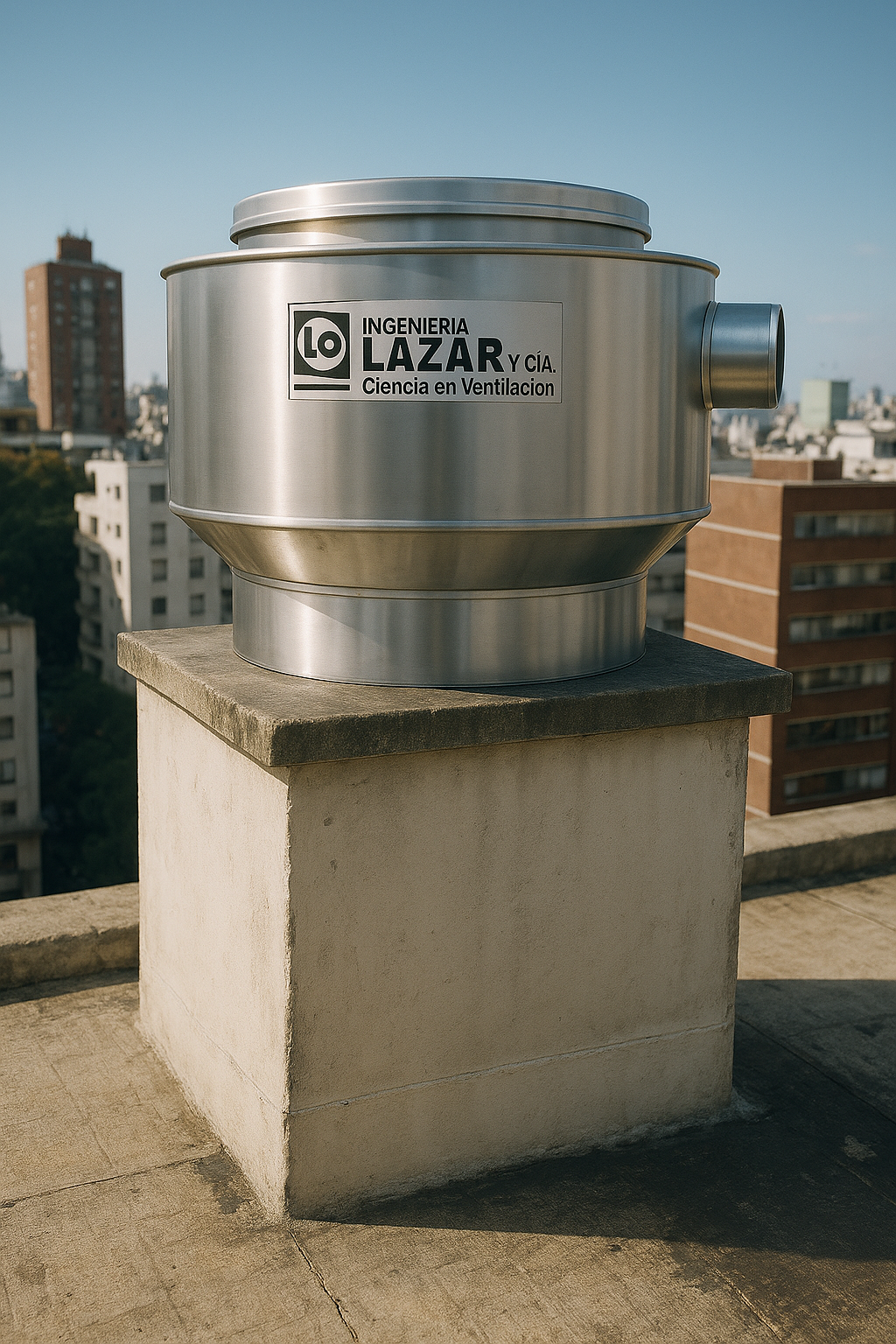 Instalación de extractor en chimenea