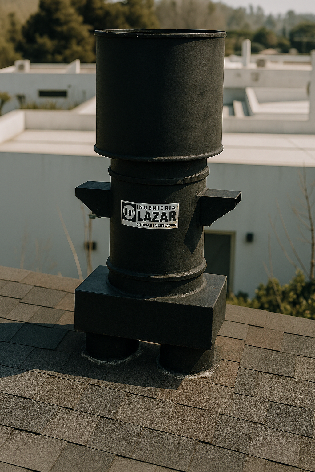 Extractor axial para humo